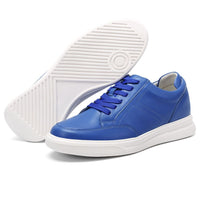 7cm elevated Blue sneakers with hidden insoles for men