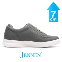 Mr. Federer 7cm | 2.8 inches Dark Grey Height Increasing Casual Shoes