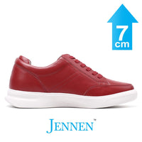 Mr. Federer 7cm | 2.8 inches Red Trendy Height Lifting Sneakers