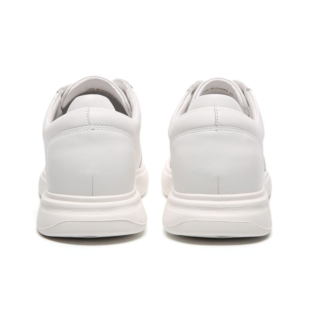 Trendy All White Casual Elevator shoes