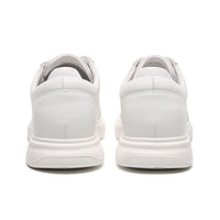 Trendy All White Casual Elevator shoes