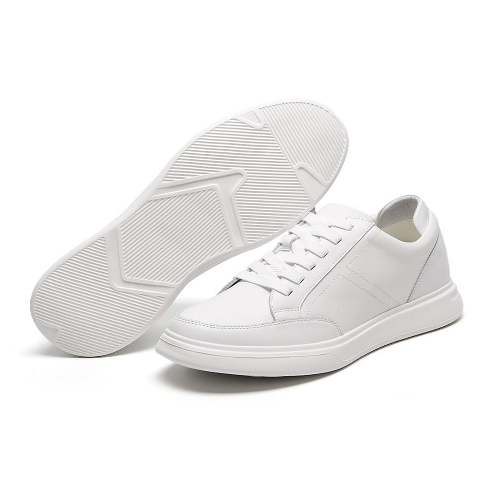 Versatile White Sneakers with hidden heels