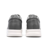 Chic and comfortable casual height-boosting dark grey shoes