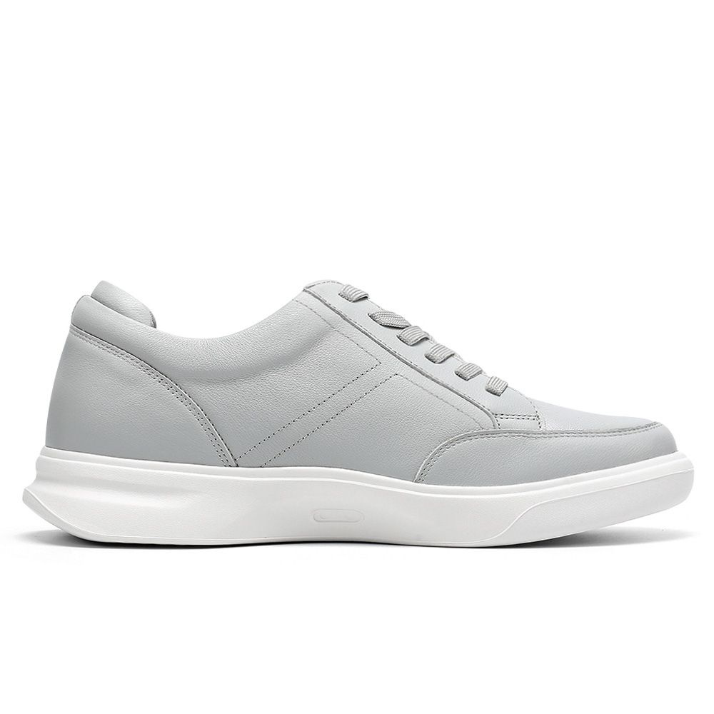 Mr. Federer 7cm | 2.8 inches Light Grey Elevated Kicks for Everyday Style