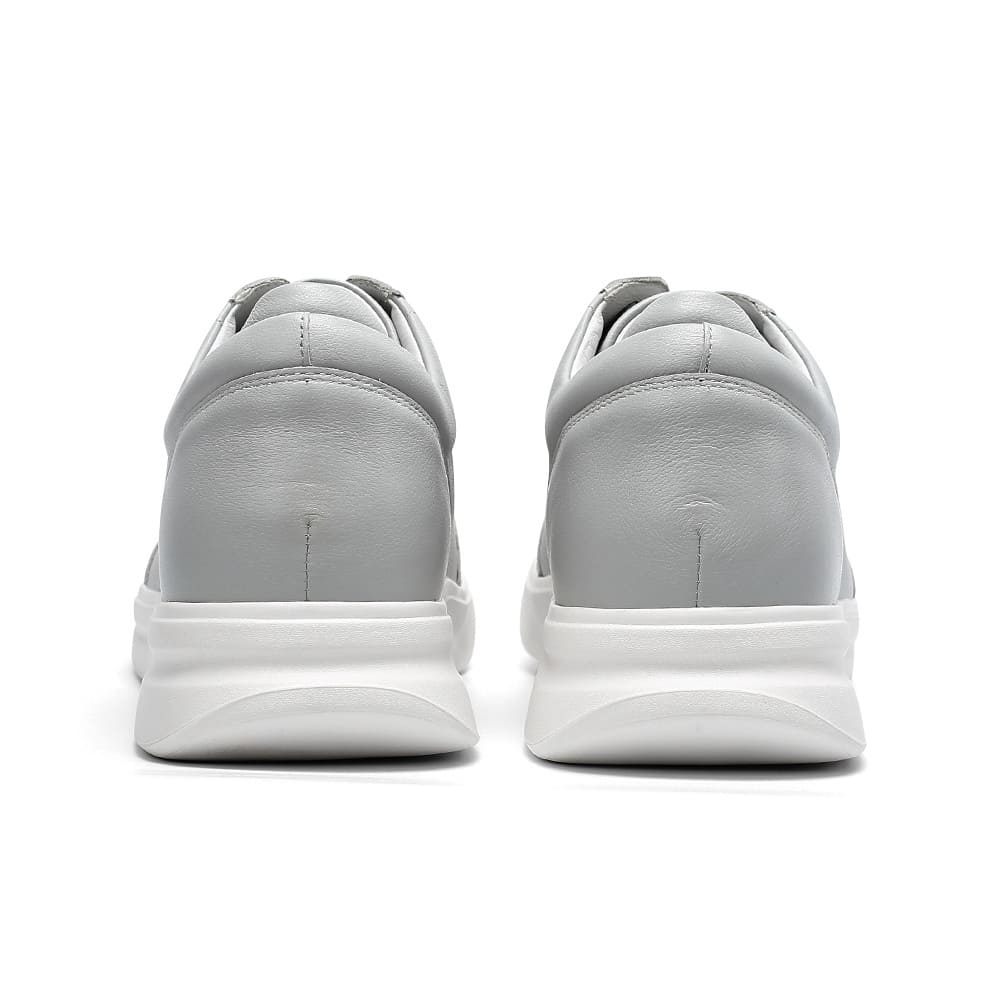 Instant 7cm tall casual elevator shoes in colour light grey