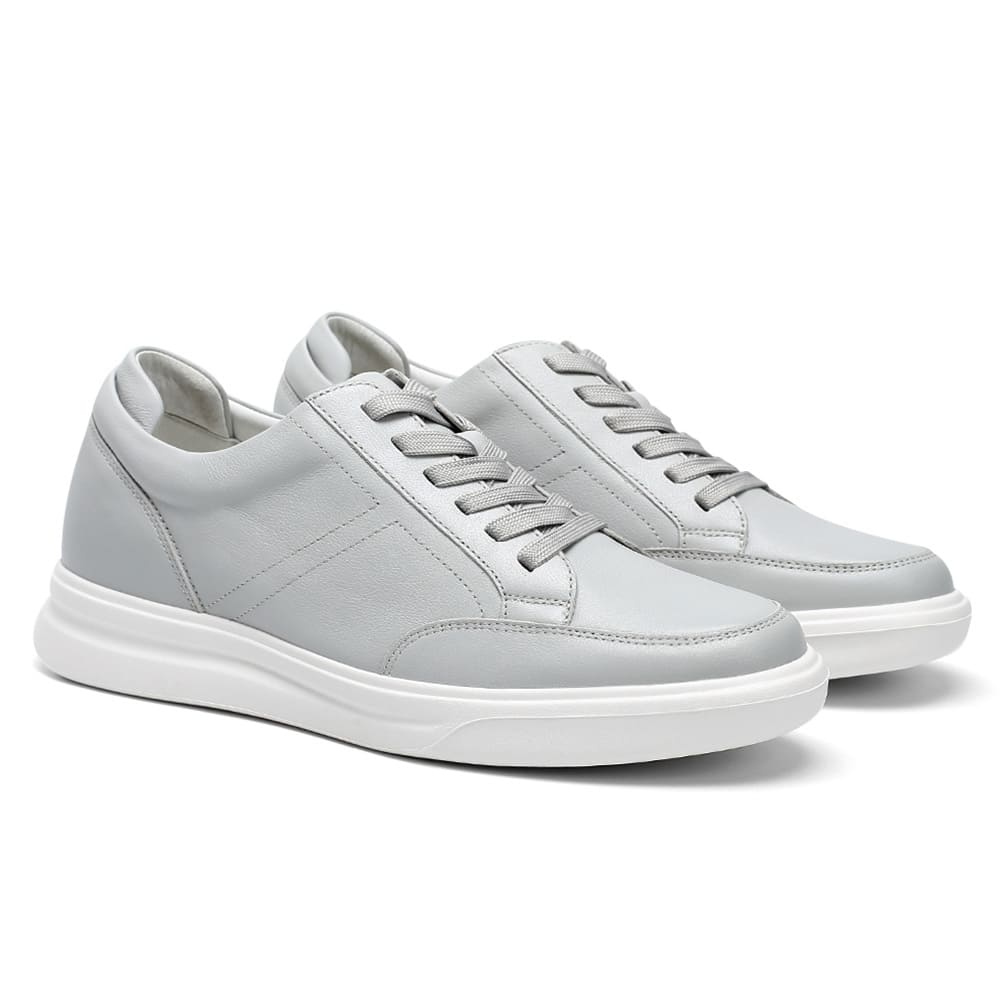 JENNEN Shoes Light Grey Casual Elevator Shoes
