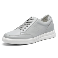 Comfortable light grey casual sneakers  for men