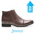 Mr. Ferras Vegan Brown 8cm | 3.2 inches Taller Elevated Boots
