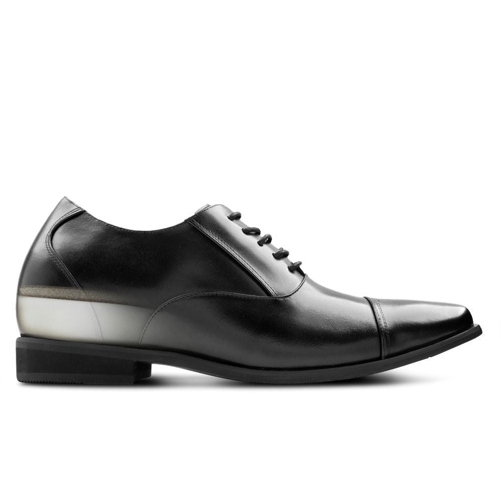 Mr. Gershwin Black 7cm | 2.8 inches Tall Corporate Mens Shoes