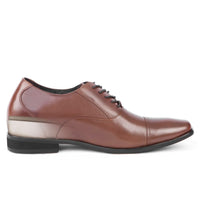 Mr. Gershwin Brown | 7cm Height Increasing Elevator Wedding Shoes For Men