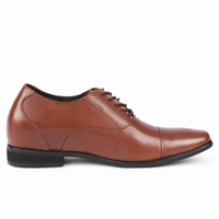 Mr. Gershwin Brown | 7cm Height Increasing Elevator Wedding Shoes For Men