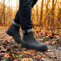 Mr. Tognetti Suede Dark Grey 7cm | Elevated Suede Boots (2.8")