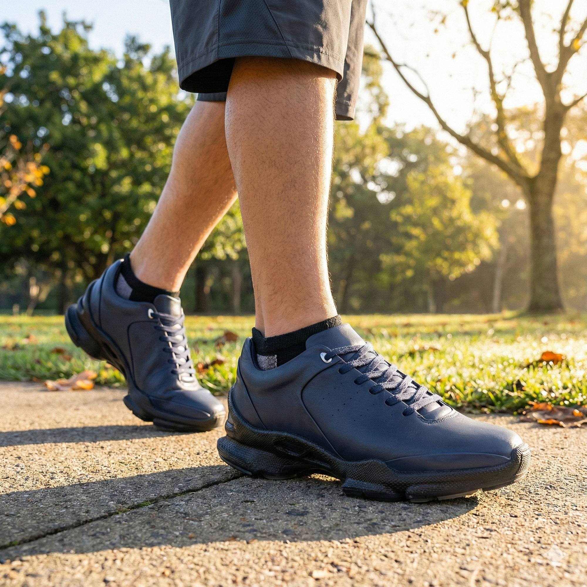 Mr. Paul Navy Blue 7cm | Instant Height-Boosting Kicks (2.8")