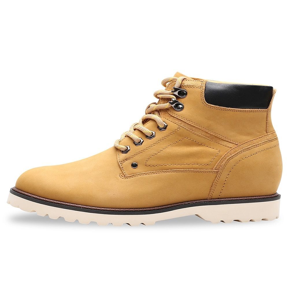 Casual Lace Up Suede Boots with Concealed Heels