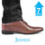 Mr. Gershwin Vegan Brown | 7cm Height Increasing Elevator Wedding Shoes