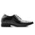 7cm Taller Black Leather JENNEN Formal Corporate Elevated with Hidden Heels Men's Shoes