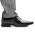 7cm Taller Black Leather JENNEN Formal Corporate Elevated with Hidden Heels Men's Shoes