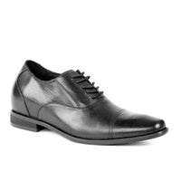 Highly Reviewed Stylish Black Wedding Shoes with Hidden Lift for Extra Height and Confidence	