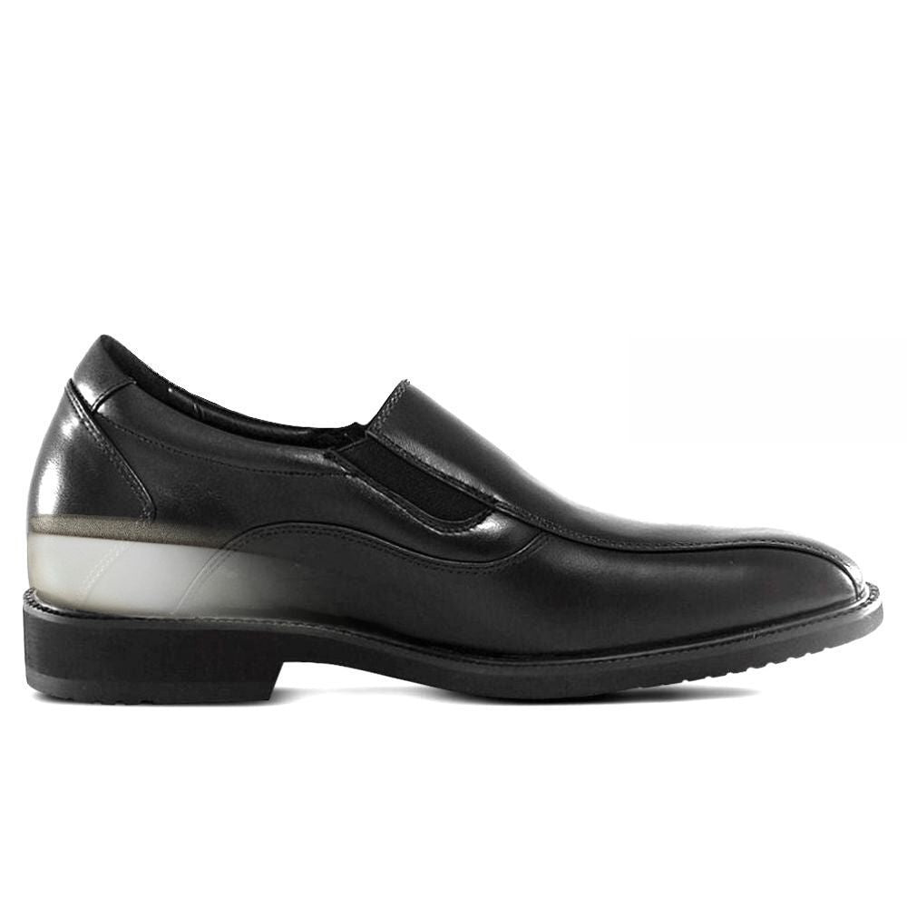Mr. Haydn Black 7cm | 2.8 inches Taller Black Mens Business Shoes