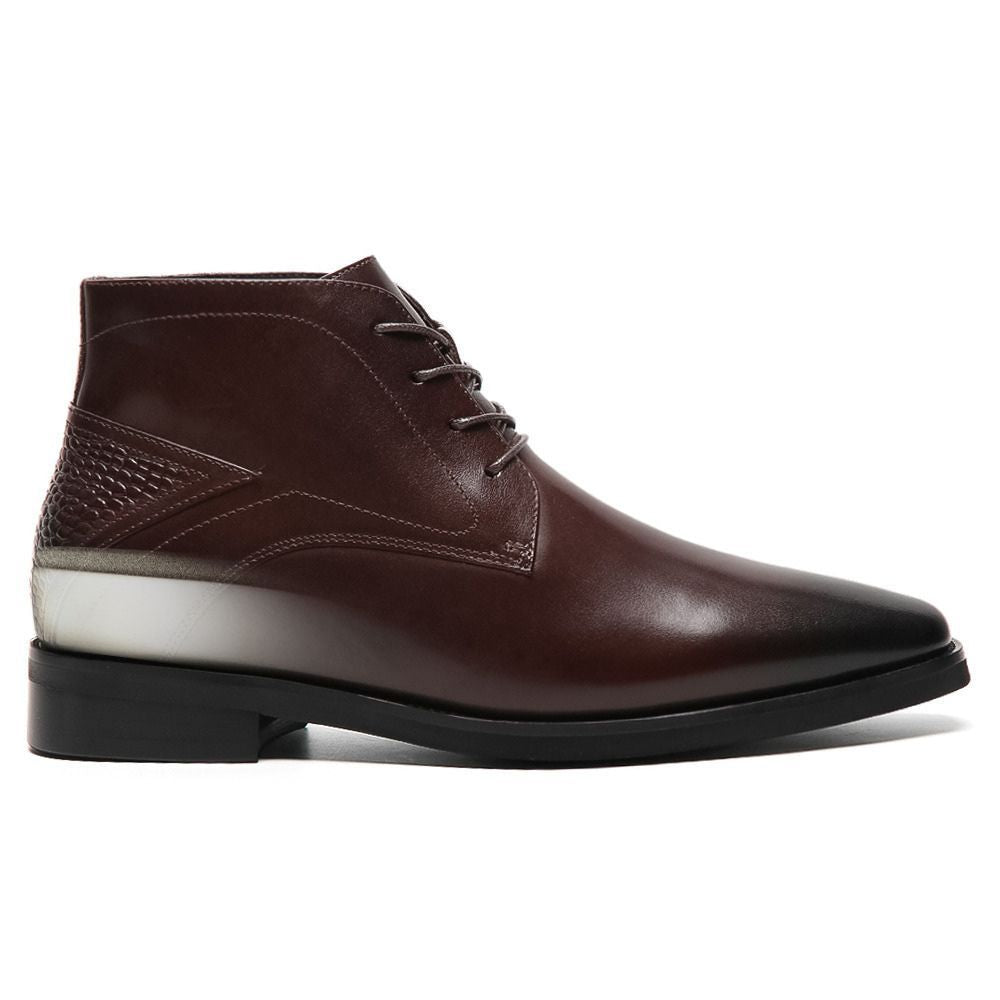 Mr. Hemingway 7cm | Brown Chukka Elevator Boots | 2.8 Inches
