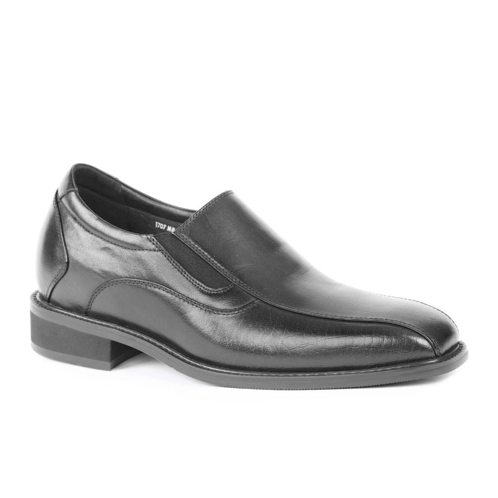 JENNEN Shoes Mr. Haydn 7cm height-increasing leather dress shoes—luxury slip-ons ideal for weddings, work, or formal wear.