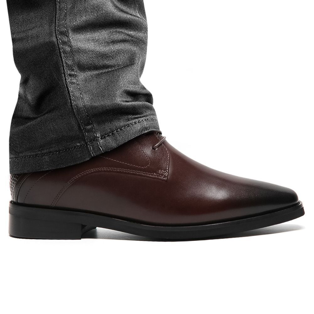 絶版‼️ Higher John Edmonds Mr. Hemingway 7cm | Brown Chukka Elevator Boots | 2.8 Inches