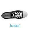 Mr. Jack 6cm | 2.4 inches Black Canvas Elevator Sneakers