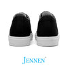 Mr. Jack 6cm | 2.4 inches Black Canvas Elevator Sneakers