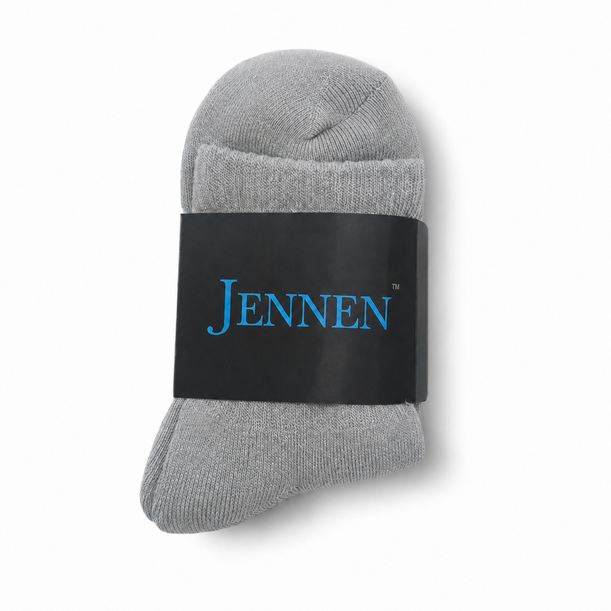 Premium Cushioned Cotton Socks by JENNEN (Light Grey)