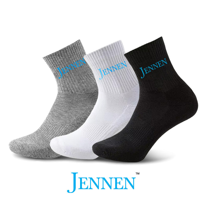 Premium Cushioned Cotton Socks by JENNEN (3 pack)
