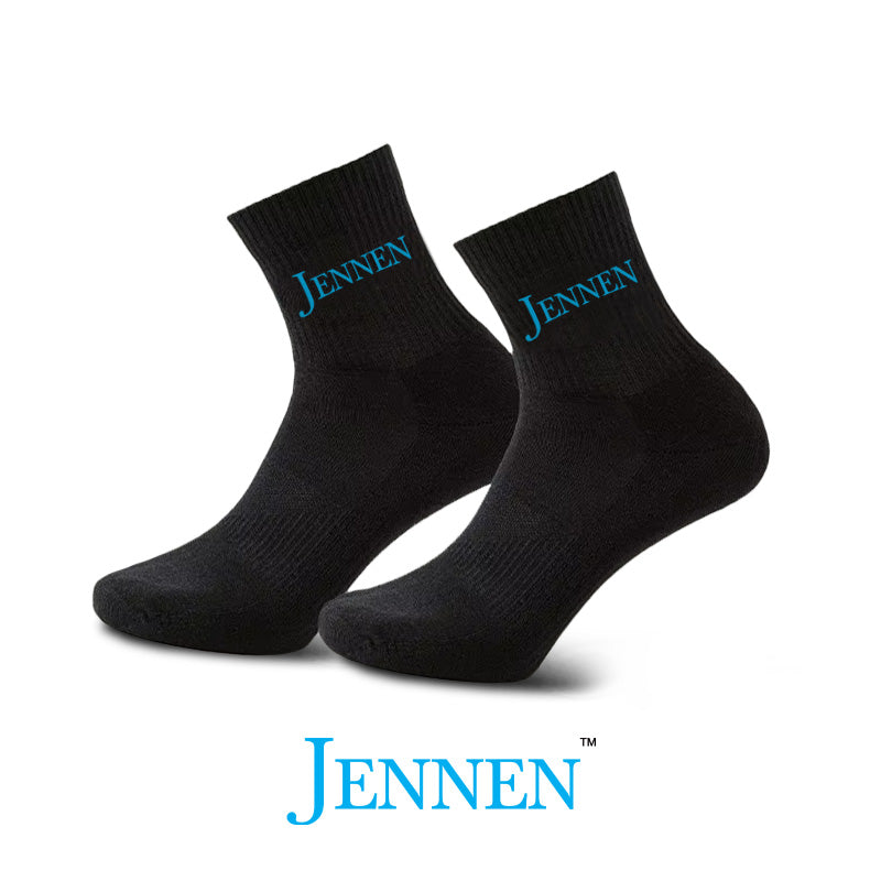 Premium Cushioned Cotton Socks by JENNEN (Black)