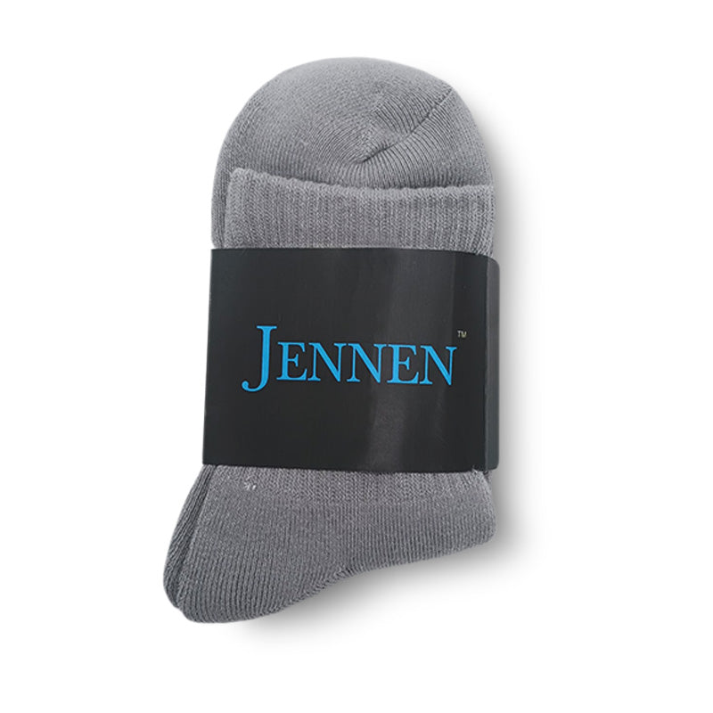 Premium Cushioned Cotton Socks by JENNEN (Dark Grey)