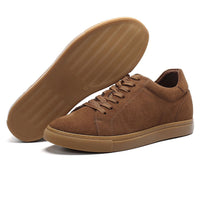 Australian Designed Brown Suede Casual Height Increasing Sneakers