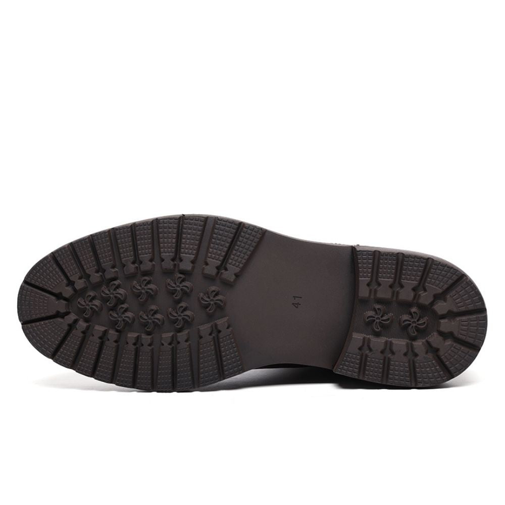 Mr. Jackopanetz Brown 8cm | Handcrafted Taller Chelsea Boots (3.2")