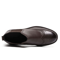 Mr. Jackopanetz Brown 8cm | Handcrafted Taller Chelsea Boots (3.2")