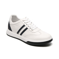 Sports Style White Casual Elevator Sneakers