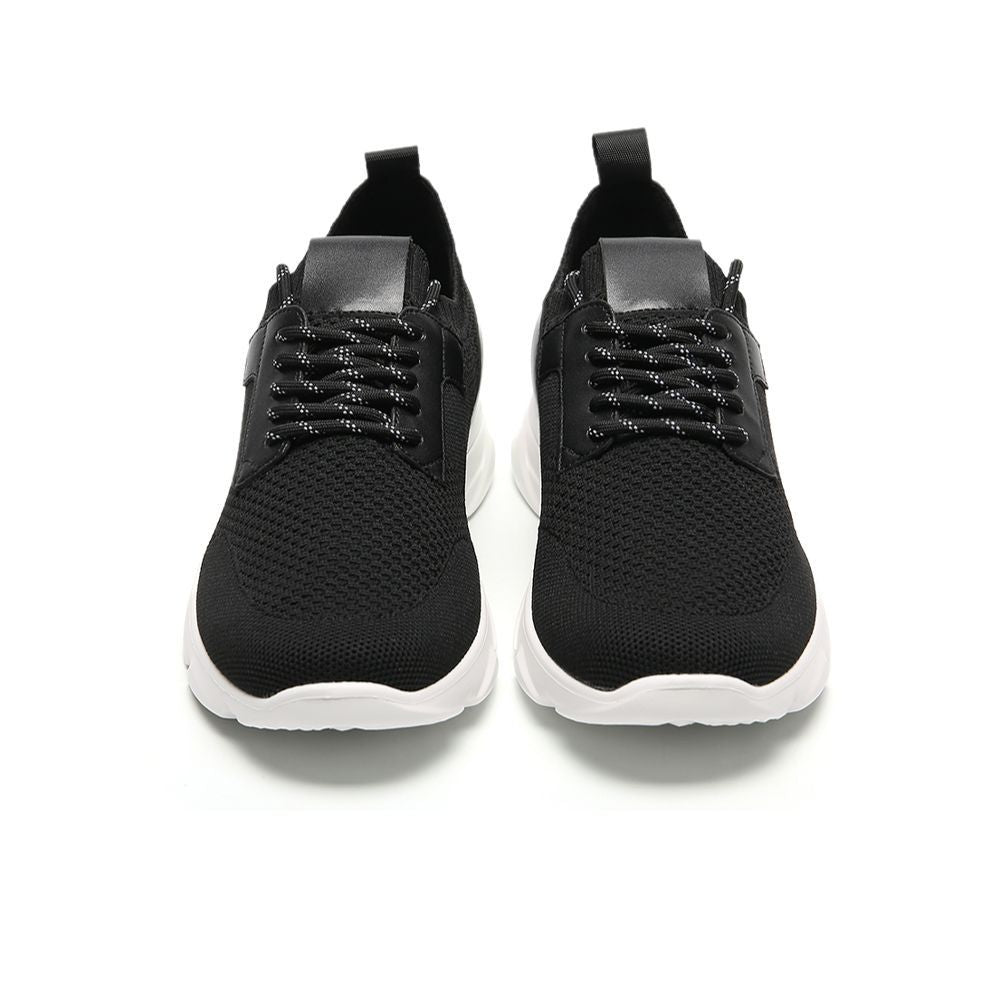 6cm Instant Height Black Casual Shoes