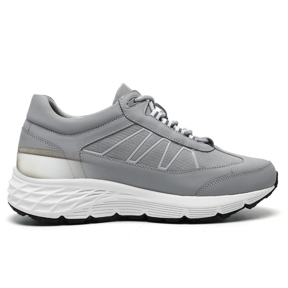 Mr. Kaizer Grey 8cm | Elevated Street Sneakers (3.2")
