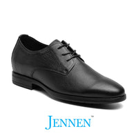 Mr. Kennedy 6cm | 2.4 inches Taller Black Lace Up Dress Shoes for Men