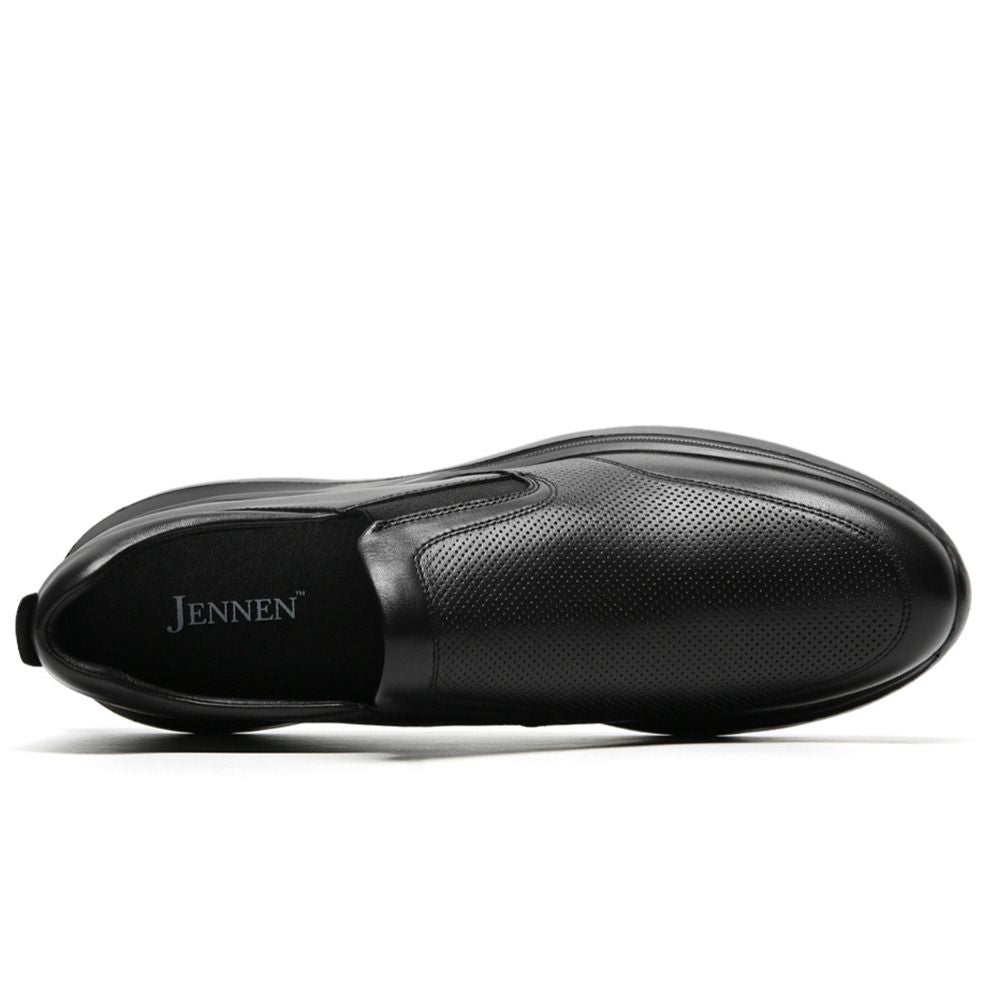 All Black Slip On Shoes