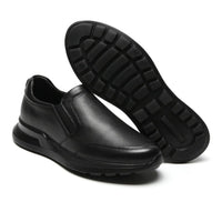 Height increasing 6cm Black Slip On Shoes