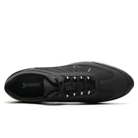 Casual Black Sneakers with 8cm hidden heels