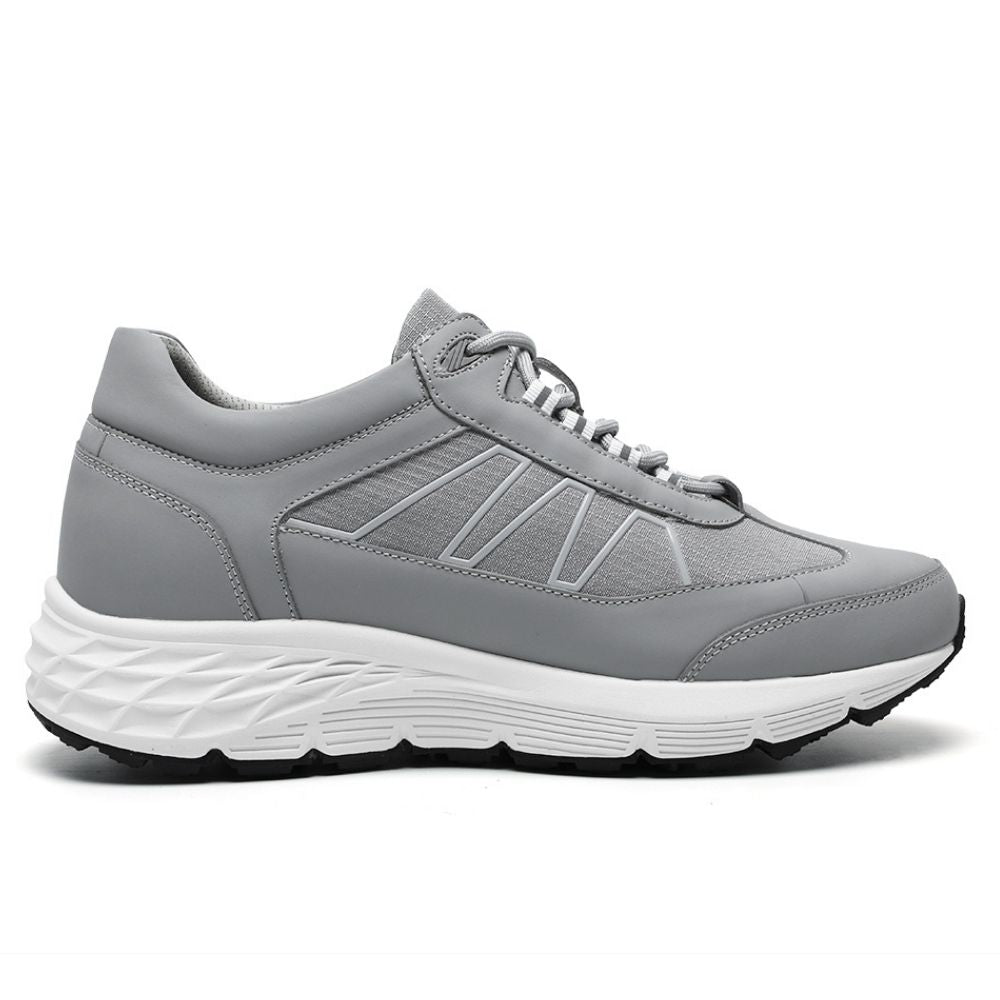 Mr. Kaizer Grey 8cm | Elevated Street Sneakers (3.2")