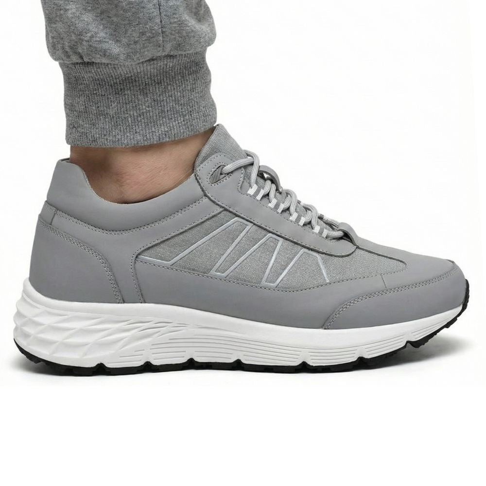 Mr. Kaizer Grey 8cm | Elevated Street Sneakers (3.2")