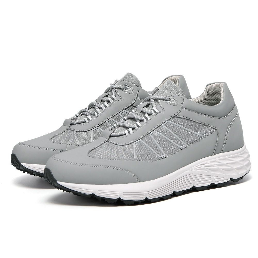 Mr. Kaizer Grey 8cm | Elevated Street Sneakers (3.2")