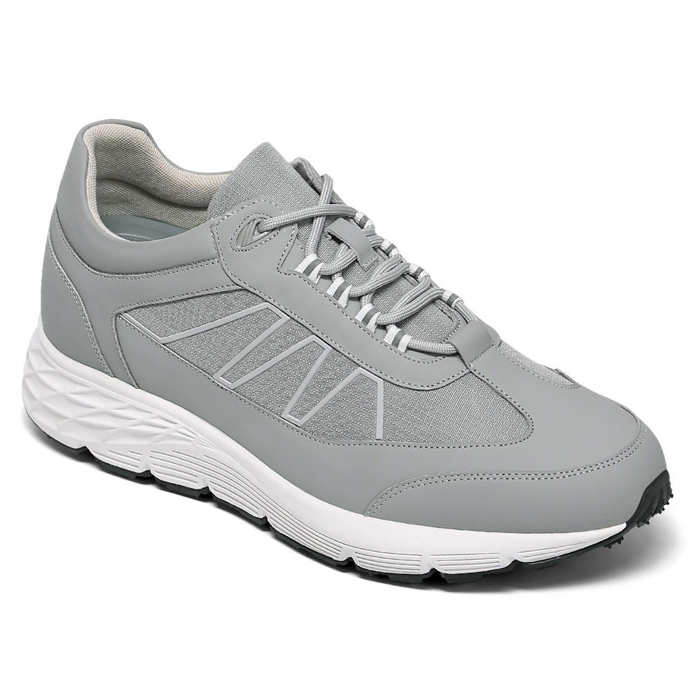 Mr. Kaizer Grey 8cm | Elevated Street Sneakers (3.2")