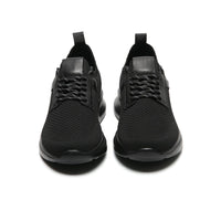 All black Casual sneakers with hidden heels