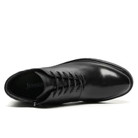 Mr. Barnett Black 8cm | Height-Boosting Lace-Up Boots (3.2")