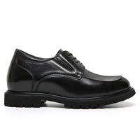 Mr. Charlie Black 8cm | Handcrafted Executive Leather Shoes (3.2")