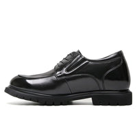 Mr. Charlie Black 8cm | Handcrafted Executive Leather Shoes (3.2")